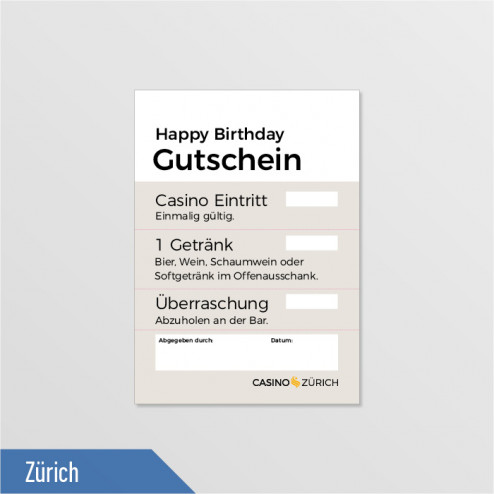 Gutschein «Happy Birthday» A7
