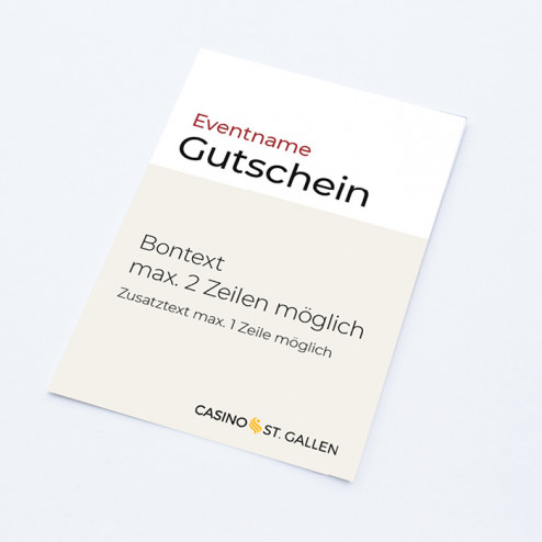 Gutschein «Event» A7