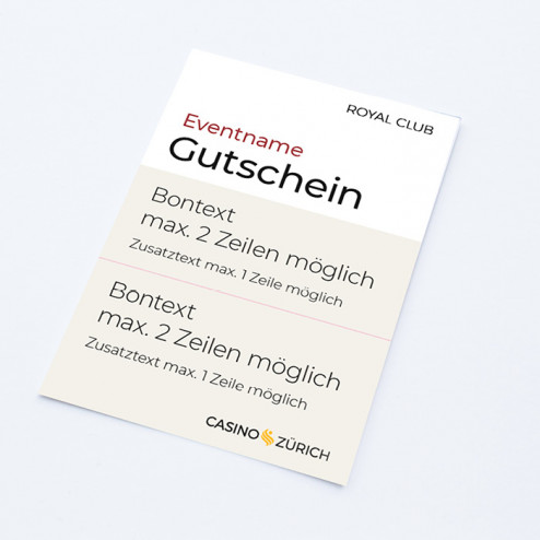 RC Gutschein «2x Bon»