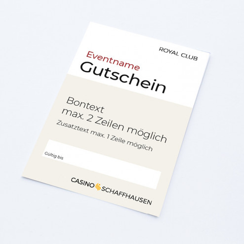 RC Gutschein «gültig bis» A7