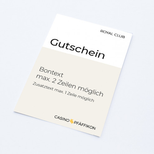 RC Gutschein «Neutral» A7