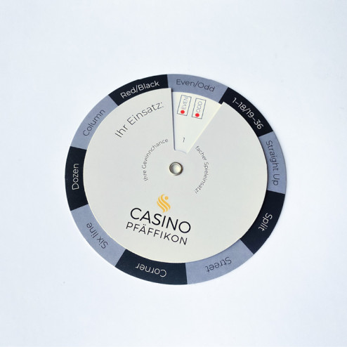 Roulette Drehkarte