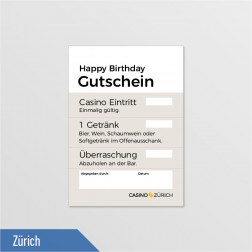 Gutschein «Happy Birthday» A7