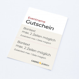 Gutschein «2x Bon» A7