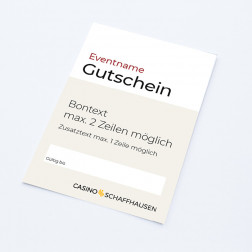 Gutschein «gültig bis» A7